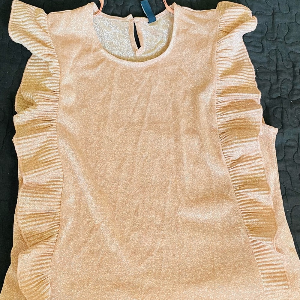 Pink sparkly blouse small size
